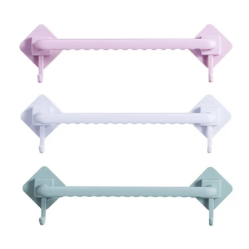 

New-Creative Upgrade Towel Rack Kitchen Towel Rack Free Punch Bathroom Shelf Slippers Rack Towel Rack