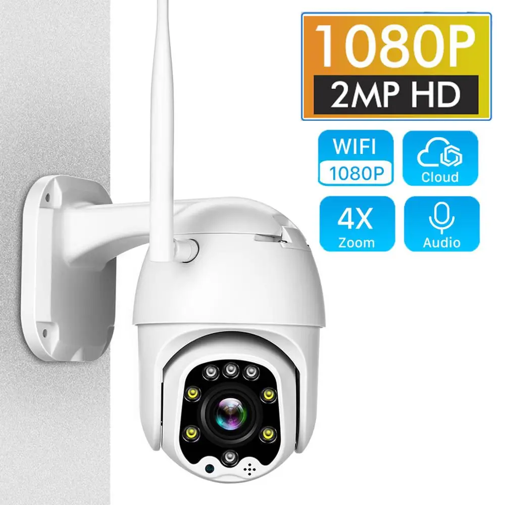 

IP Camera WiFi 2MP 1080P Wireless PTZ Speed Dome CCTV Onvif Camera Outdoor IP66 Security Surveillance Camara vigilancia exterior