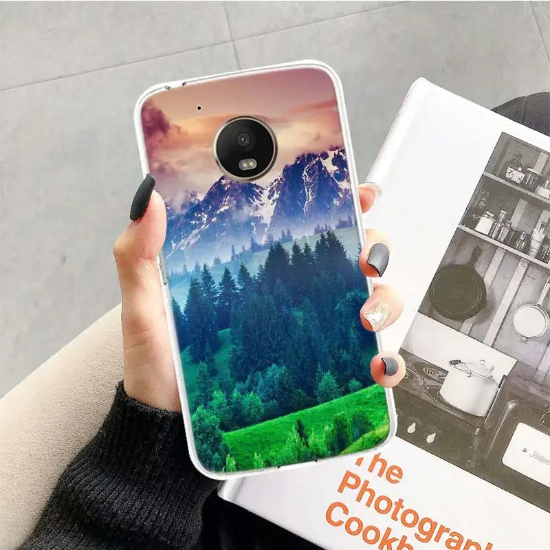 Чехол для Motorola Moto G7 G6 G5S G5 E4 плюс G4 E5 играть X4 Мощность TPU с рисунком индивидуальная крышка телефона