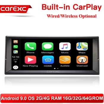 

CarExc 10.25 Inch HD Screen 1 din Android 9.0 Car Multimedia Player With CarPlay Radio Stereo for BMW E38 E39 E53 X5 Head Unit