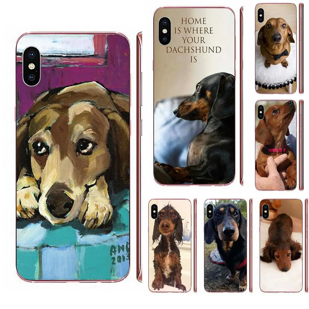 TPU Design For Apple iPhone 11 Pro X XS Max XR 4 4S 5 5C 5S SE SE2 6 6S 7 8 Plus I Love My Dachshund | Мобильные телефоны и