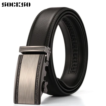 

2019 Automatic Buckle Ratchet Leather Luxury Designer Belts NEW Brand For Classic Men Real Cowhide Belt PK3014