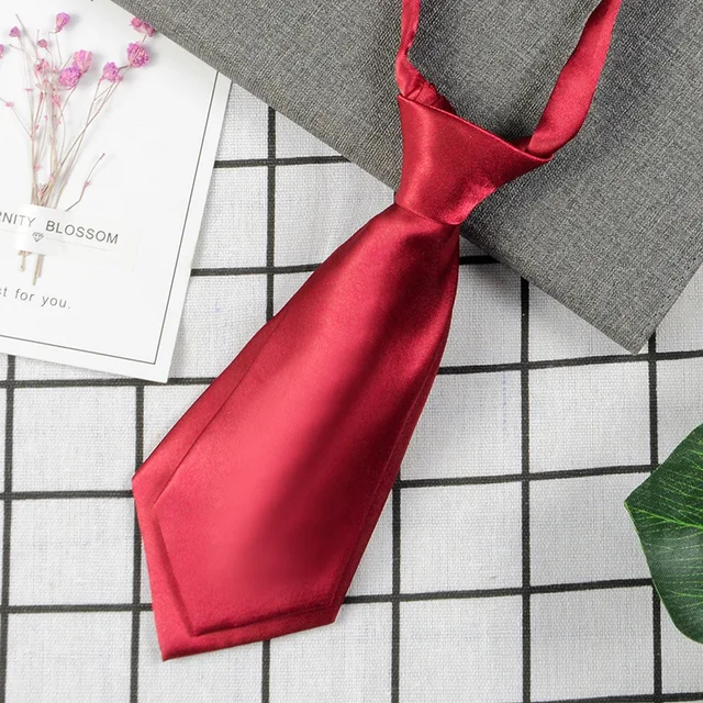 Necktie Polyester Men's Women's Shirts Student School Uniform Career Simple Double Layer Short Small Tie Classic Trendy Gifts A6209