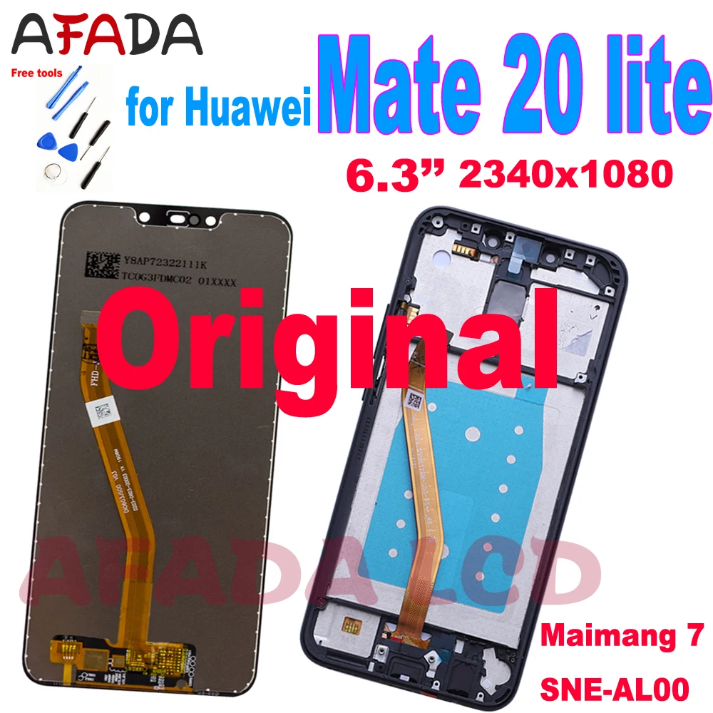 Lcd Originale Da 6.3 "Per Huawei Mate 20 Lite Display Lcd Touch Screen Digitizer Sostituzione Per Mate 20 Lite Display Maimang 7 Lcd