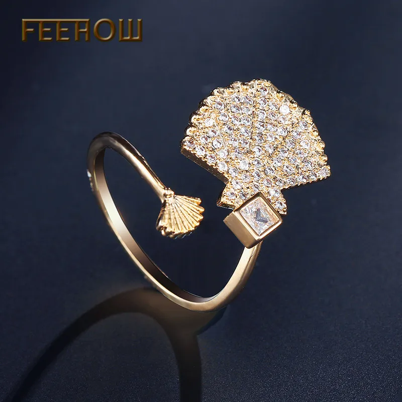 FEEHOW, Новое поступление, милый цветочный дизайн, женское Ювелирное кольцо с микро-покрытием, галстук-бабочка, CZ камни, вечерние, для свиданий, FWRP2059