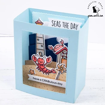 

Panalisacraft Box Metal Cutting Dies for Scrapbook Gift Card Making Paper Craft Photo Album interactive New Metal Cutting Dies