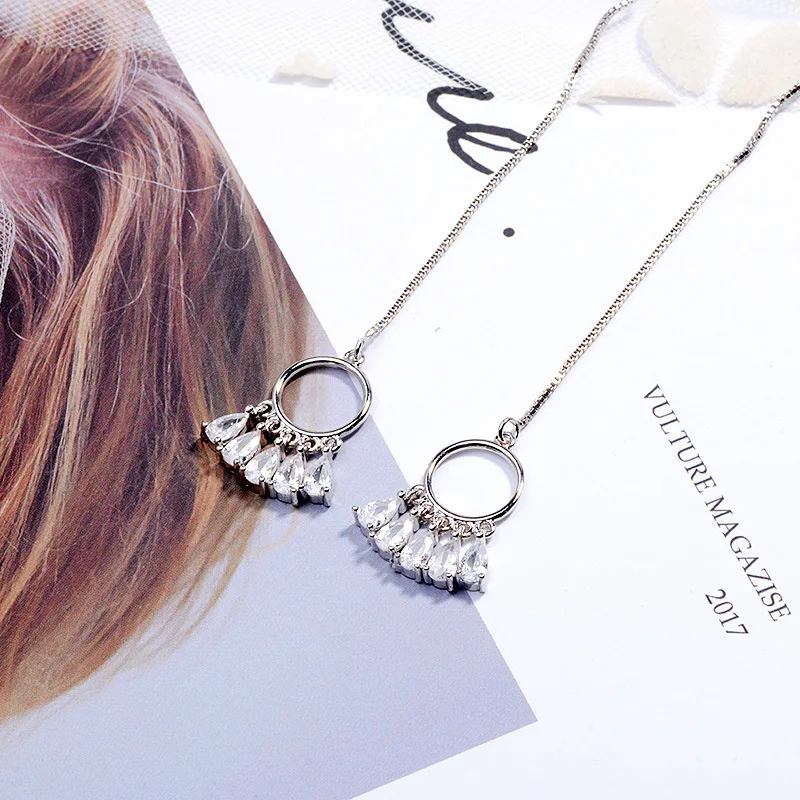 Todorova-1pcs-Fashion-Bohemia-Water-Drop-Zircon-Chain-Tassel-Earring-Dream-Catcher-Dreamcatcher-Long-Earrings-for