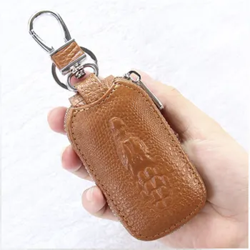 

LANSUXIANG Premium Key Case Fish Key Car Key Case GM Zipper clutch purse Key Case