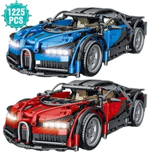 Famoso esporte carro bloco de construção super velocidade de corrida veículo simulação modelo tijolos brinquedos presente aniversário para o namorado