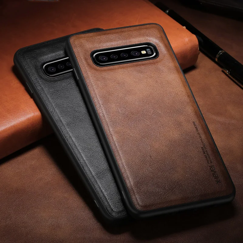 Чехол X Level для Samsung Galaxy S21 Ultra S10 кожаный мягкий силиконовый чехол накладка в стиле