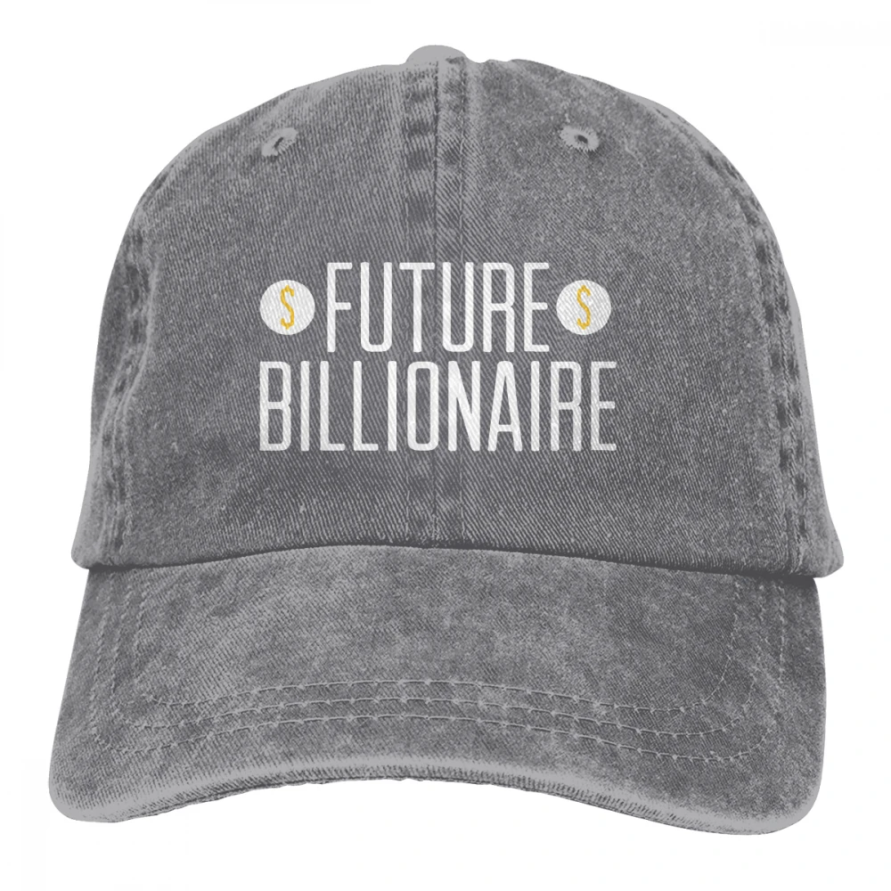 Future Billionaire Casquette темно-синие унисекс Мужские Женские джинсовые бейсболка с ремешком кепки регулируемые Гольф папа шляпа