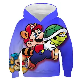 

2020 Spring Mario 3d Print Children's Sweatshirt for Boy Hoodies & Sweatshirts for Girls Teenagers 3D Hoodies Kids Clothes