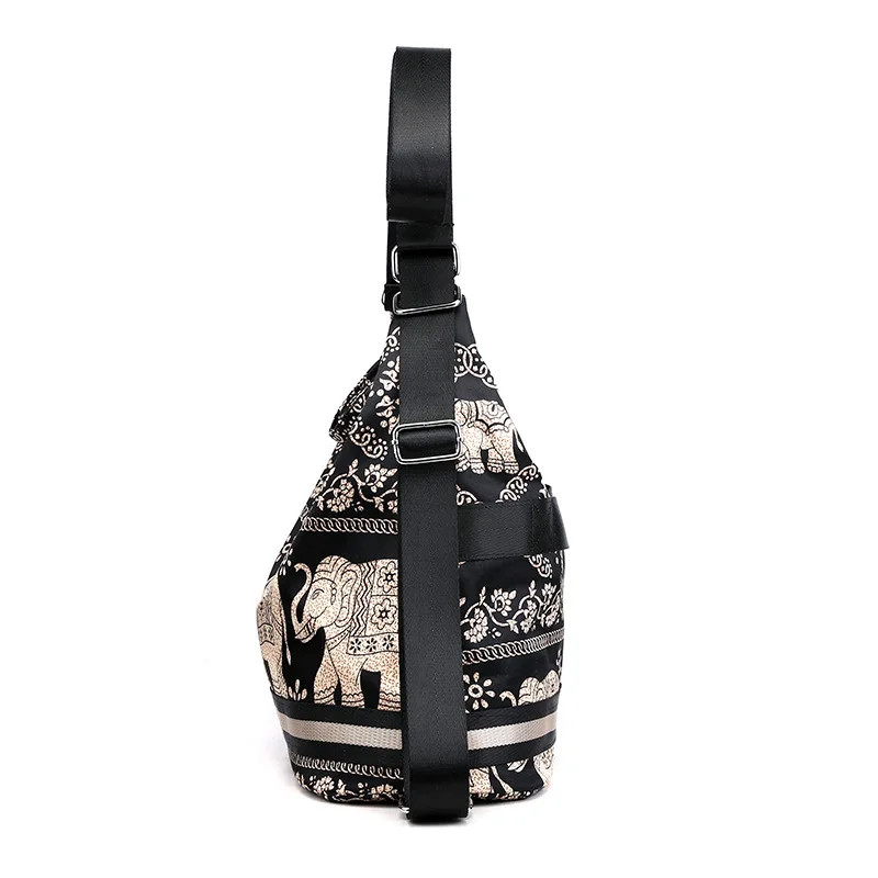 

Large-Volume WOMEN'S Shoulder Bag Light Waterproof Nylon Bag Multi-functional Travel Backpack Shoulder Handbag