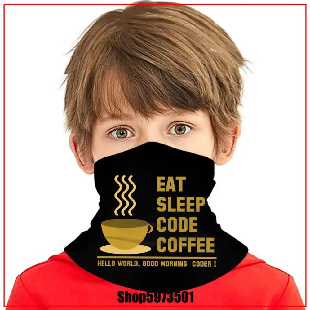 Программист Eat Sleep Code Coffee-hello World аксессуары для волос Гарри банданы шарф Сделай