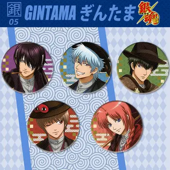 

Anime Manga Gintama Badges Pins Buttons Backpack Decorate