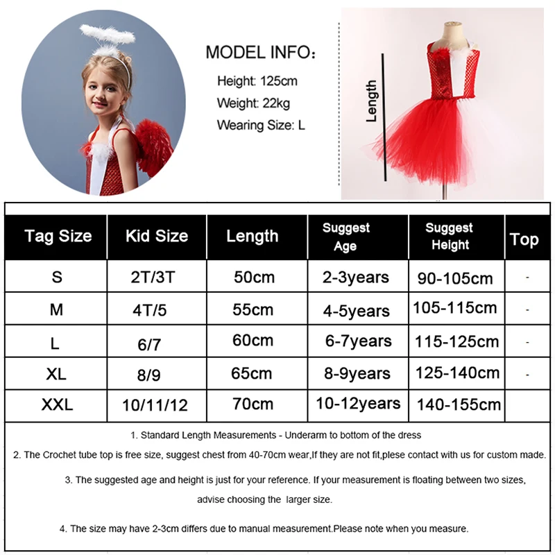 Deluxe Half Angel Half Devil Fancy Dress Feather Wings Halo Tutu