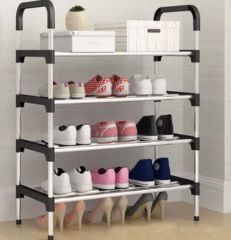 

3-5 Layers Non-woven with Handle Shoe Rack Living Room Fabric Dustproof Cabinet Organizer Holder DIY Foldable Stand Shoes Shelf