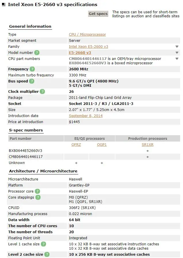 Intel ЦП Xeon E5-2660V3 SR1XR 2,60 ГГц 10 ядер Натяжной канат длиной 25 м LGA2011-3 E5-2660 V3 процессор E5 2660V3 E5 2660 V3 x99