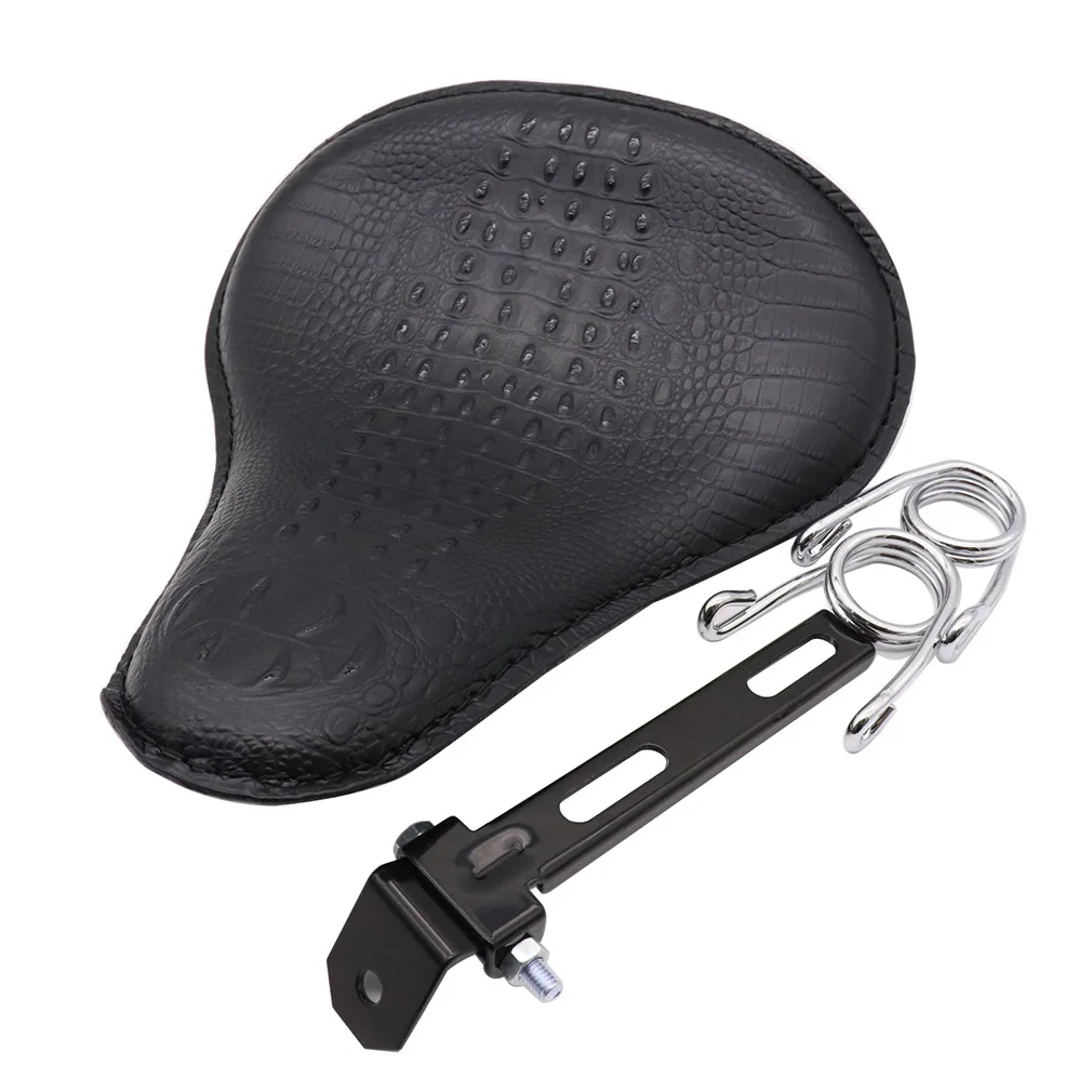 style G GOOFIT мотоцикл соло сиденье водителя крокодил комплект Замена для Harley Спортстер Чоппер Bobber Honda Yamaha Kawasaki Z087-018 - Цвет: style G