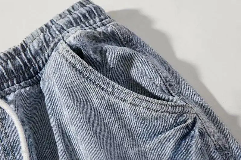 2022 New Streetwear Hip Hop Cargo Pants Men's jeans Cargo Pants Elastic Harun pants Joggers Pants In Autumn and Spring Men Cloth loose jeans