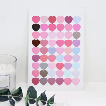 

Cute Gradient Love Heart Stickers Scrapbooking Decorative Sticker Korean DIY Diary Album Stick Label Kawaii Stationery