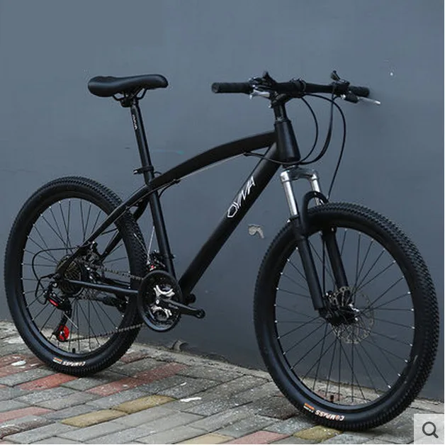 Черный X-Front бренд 21 24 27 скорость 26 ''Цвет углеродистая сталь демпфирования горный велосипед mtb bicicleta дисковый тормоз велосипед - Цвет: Черный