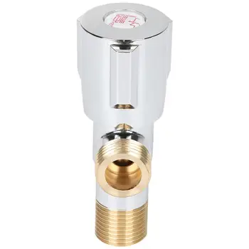 

1PC All Copper 4 Corner Valve in out Triangle Valve Water Inlet Flow Control Valve Brass Flow Control Valve for Toilet Bathroom