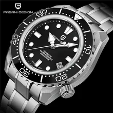 

2021 New PAGANI DESIGN Automatic Men's Watches Mechanical Watch Stainless Steel Diver Wrist Watch for Men NH35A Waterproof 200M