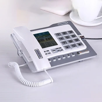 

Office Home Corded Telephone Phone with Caller ID/Call Waiting, Speakerphone, Blacklist, Dual Interface Calculator & Alarm Clock