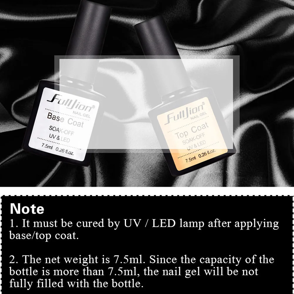 High Quality Base/Top Coat Transparent Nail Art Gel UV LED Soak Off Long Lasting Primer Nail Manicure Varnish