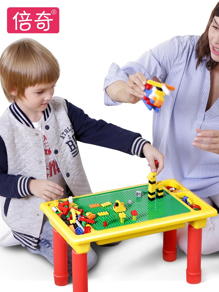 

Multi-functional Building Blocks Table Sized Educational Game Children Granule Assembled Inserted Building Blocks Legao3-6 a Yea