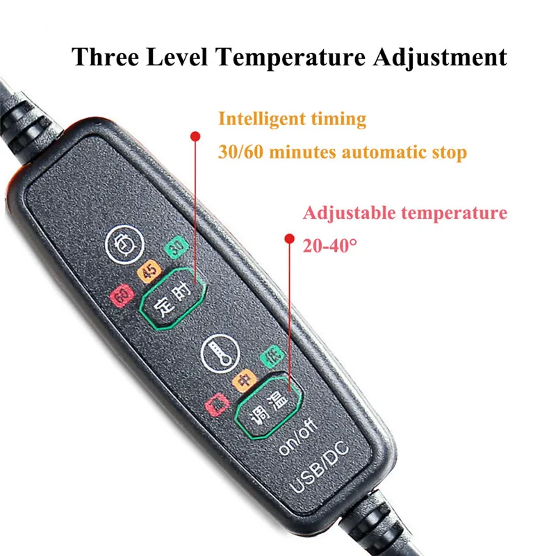 5V usb зарядка тепла Электрический нагрев шейный ремень Регулируемая защита шеи для мужчин и женщин помогает восстанавливать от повреждения шеи зимой тепловой