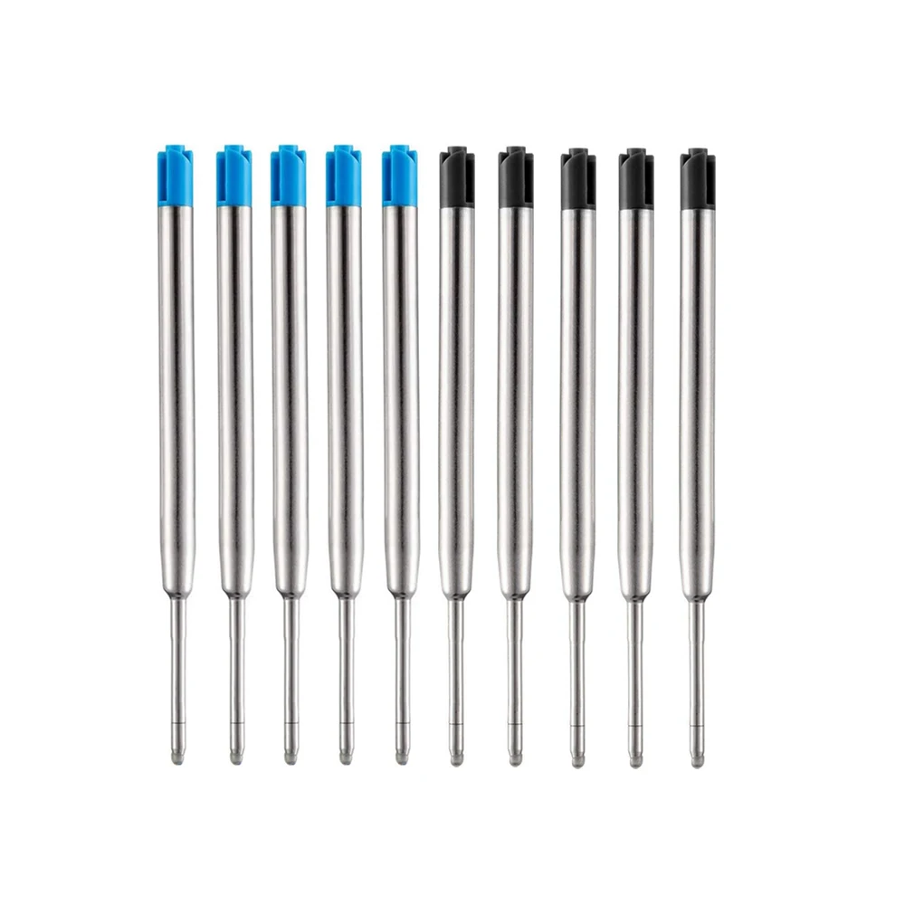 5 unids/lote Azul Rojo Negro Tinta de bolígrafo punto medio pluma repuestos repuesto para bolígrafos Parker La escuela suministros de papelería de oficina