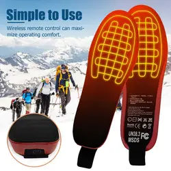 Protezione Poggiapiedi Ciclismo Scaldapiedi Usb Fredda Telecomando Soletta Termostato Riscaldamento Fiber Material Heated Insole