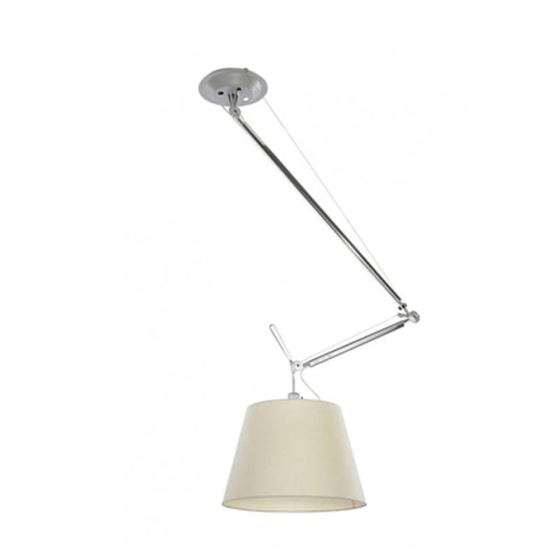 

Modern minimalist mechanical arm adjustable single head pendant lamp personality for bedroom decor telescopic E27 LED lighting