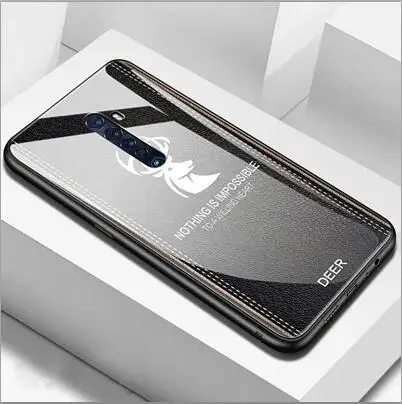 Чехол из закаленного стекла с изображением оленей травы для OPPO Reno 2Z, мягкий силиконовый Жесткий чехол для OPPO Reno2Z, чехлы для OPPO Reno 2 Z - Цвет: A3