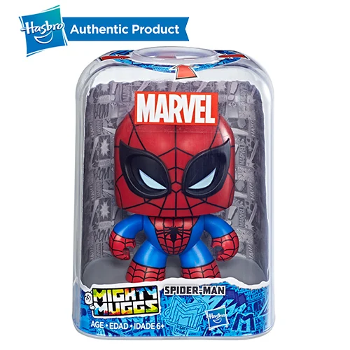 Hasbro Мстители Marvel Mighty Muggs Капитан Америка Человек-паук Халк Грут 3 мимики Коллекционная фигурка игрушка подарок - Цвет: 2
