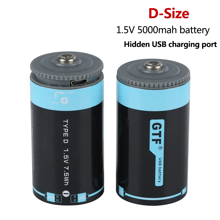 Nieuwe 1.5V D Batterij 7500mwh 5000Mah Lithium Oplaadbare Batterij Voor Speelgoed Instrumenten Camera Microfoon Gas fornuis|Vervangende batterijen| - AliExpress