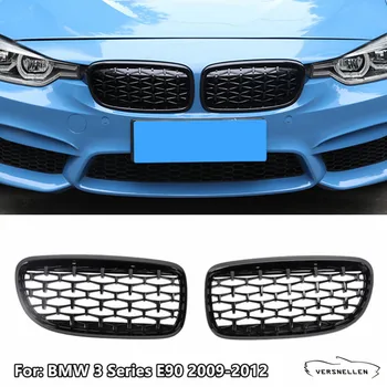

Diamond Style Car Racing Grills for BMW E90 318i 320i 325i 3 Series 2009 2010 2011 2012 Front Kidney Grilles Black & Chrome