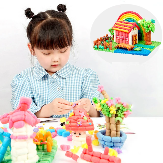 500PCS Handmade DIY Starch Kids Colorful Building Blocks Magic Corn Plasticine Children Child Toy Creation Toy Festival Gift 1