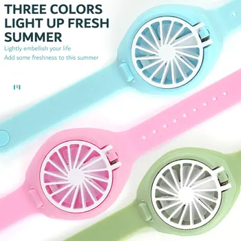 

Portable Wrist Fan Handheld Mini USB Rechargeable Fans Folding Personal Handy Air Cooling Fan for Outdoor Home 3 Speed