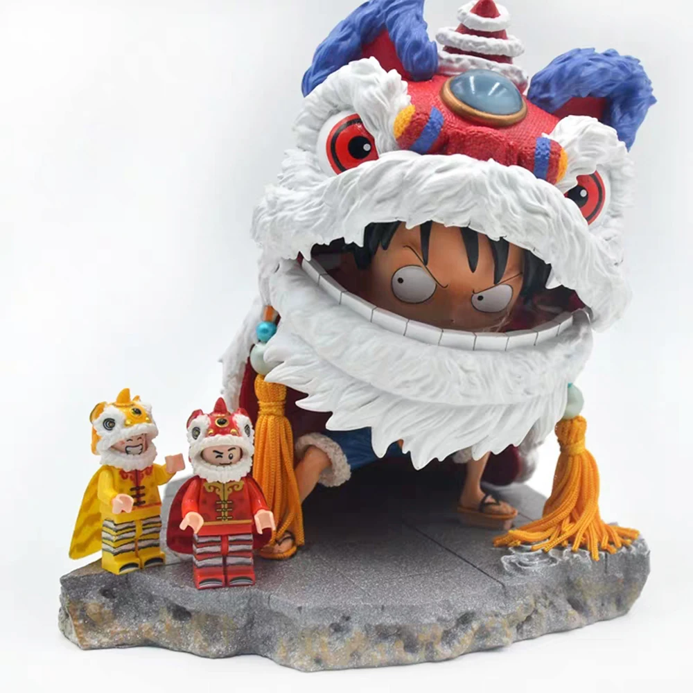 Создатель города китайский дракон танец Лев фигурки модель подарки на год мебель собранные строительные блоки кирпичи детские игрушки