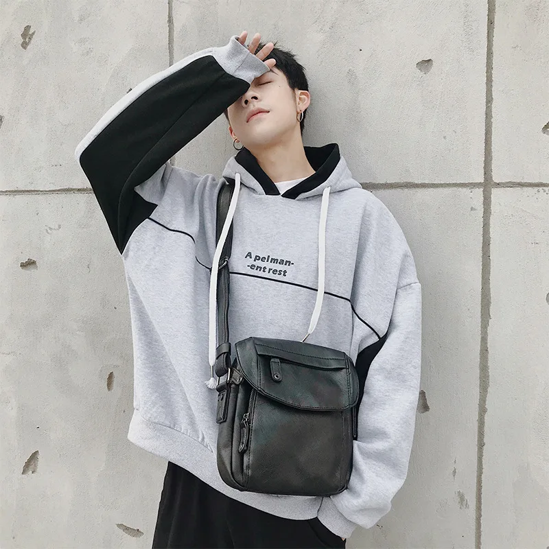 

New shoulder bag Korean fashion small backpack leisure men's bag