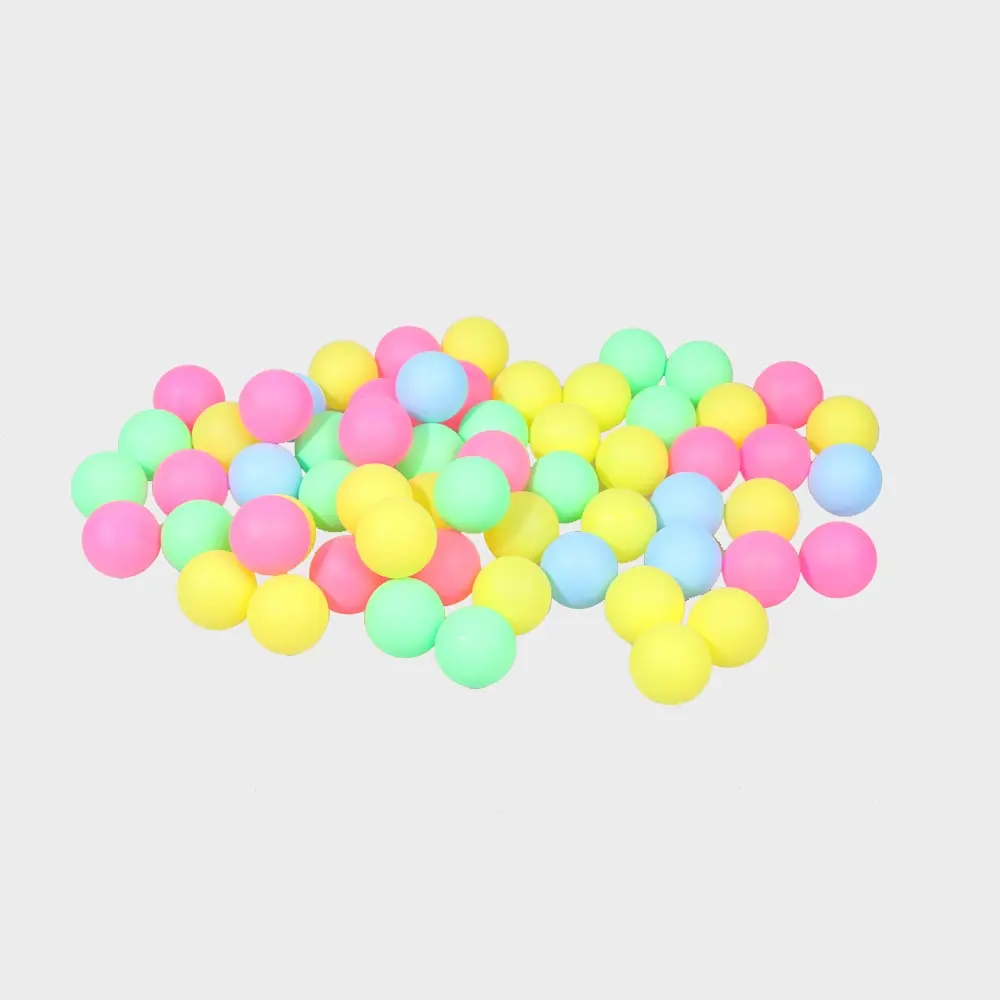 

100/60/50 Pcs Fine Quality Ping Pong Balls Table Tennis Balls Training Plastic Ball Bulk Colorful Plastic Decoration Touch Ball