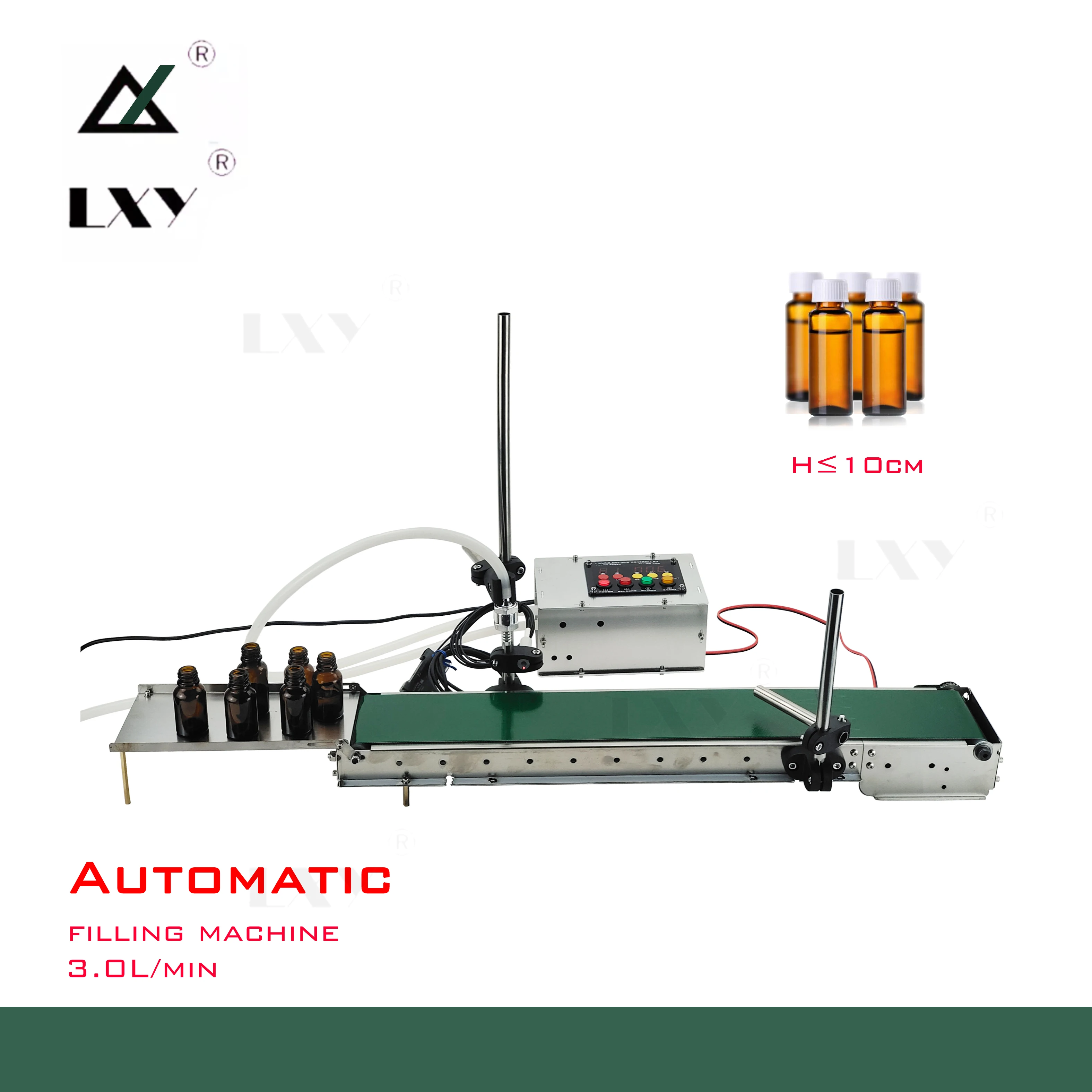US $195.00 Large Flow Automatic Conveyor Belt Single Head Liquid Filling Machine Sense High Precision 3L Per Min Large Amount Of Filling