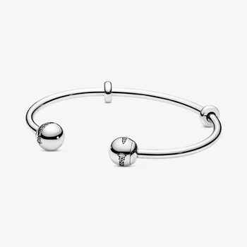 

2020 NEW 100% 925 Sterling Silver Limited Meteor Opening Bangle Bracelet Women Original Fashion DIY unique Gift 598615C01