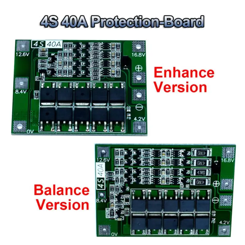 4S 40A плата защиты батареи PCB плата защиты зарядного устройства, смазка аккумуляторная печатная плата PCB BMS модуль