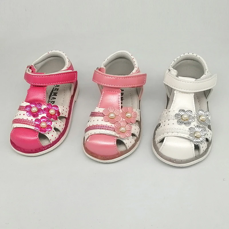 NEW PU Leather Orthopedic Girl Sandals antiskid Children Shoes+inner 13-16cm, Kids Shoes