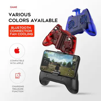 

Phone Cooler Dual Fan Gamepad F3 Bluetooth Controller Handle Holder For iPhone Metal buttons For PUBG
