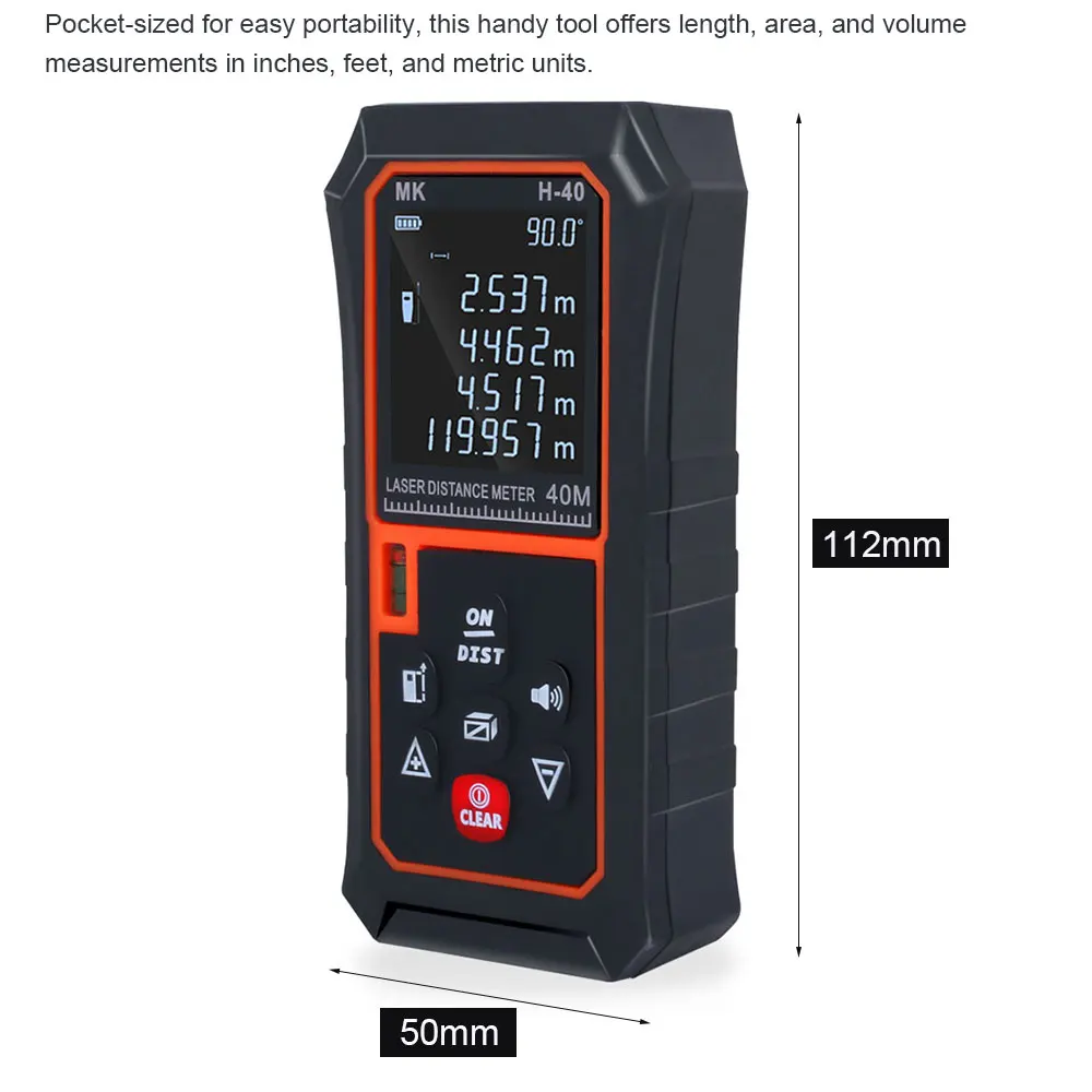 Circuit Laser Rangefinder Handheld Range Finder Wire Accurate 40m Pattern 60m Building Digital Construction Worker